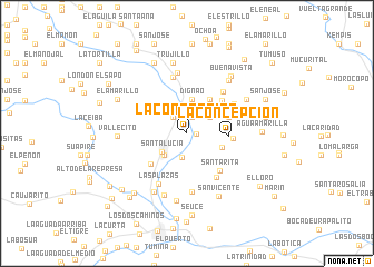 map of La Concepción