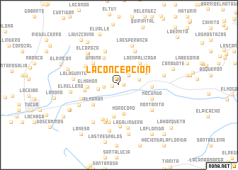 map of La Concepción