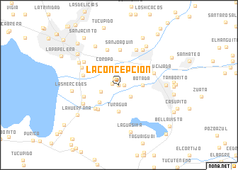 map of La Concepción