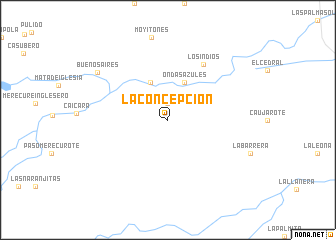 map of La Concepción