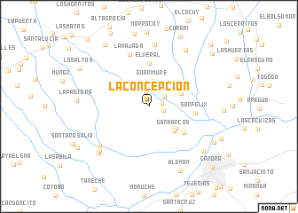 map of La Concepción