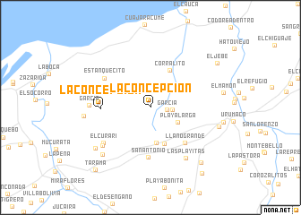 map of La Concepción