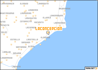 map of La Concepción