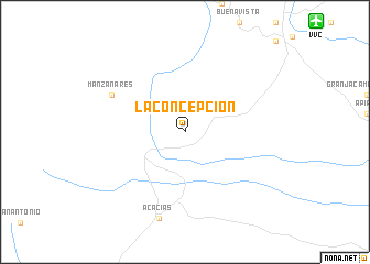 map of La Concepción