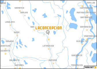 map of La Concepción