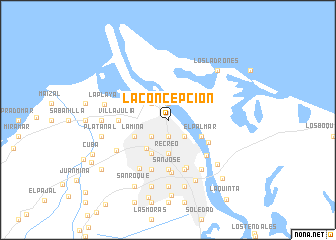 map of La Concepción