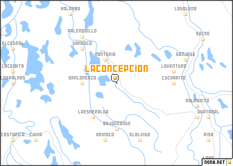 map of La Concepción