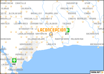 map of La Concepción