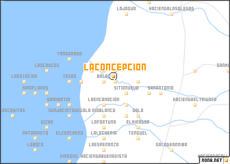 map of La Concepción