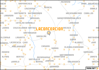 map of La Concepción