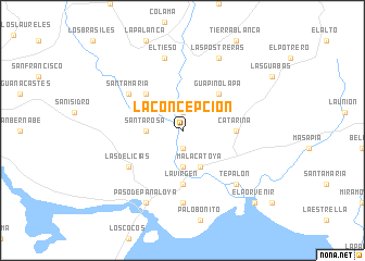 map of La Concepción