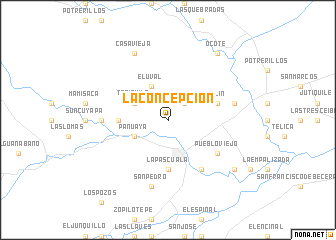 map of La Concepción