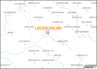 map of La Concepción