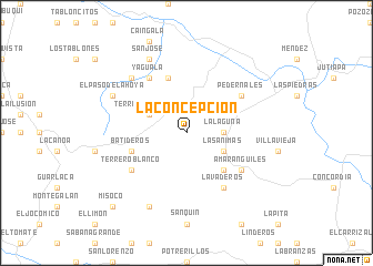 map of La Concepción