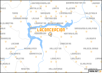 map of La Concepción