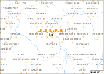 map of La Concepción