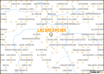 map of La Concepción