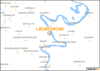 map of La Concepción