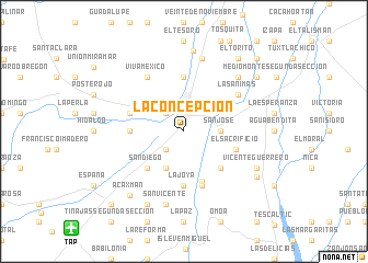 map of La Concepción