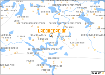 map of La Concepción