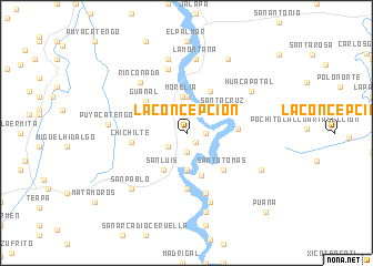 map of La Concepción