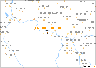 map of La Concepción