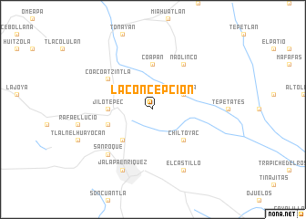 map of La Concepción