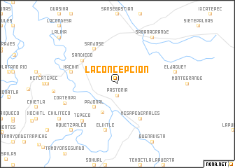 map of La Concepción