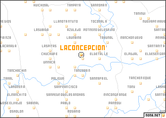 map of La Concepción