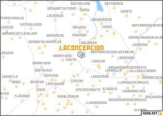 map of La Concepción