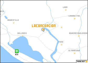 map of La Concepción