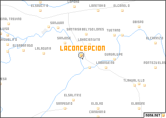 map of La Concepción