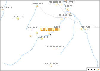 map of La Concha