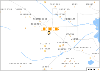 map of La Concha