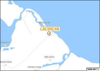 map of La Concha