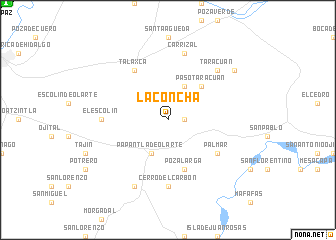 map of La Concha