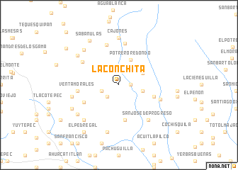 map of La Conchita