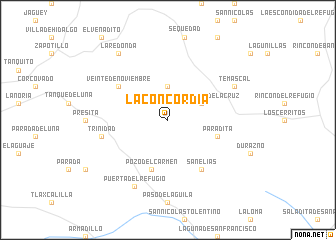 map of La Concordia