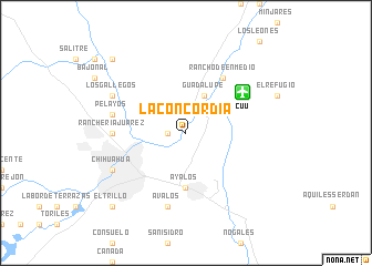 map of La Concordia