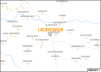 map of La Concordia