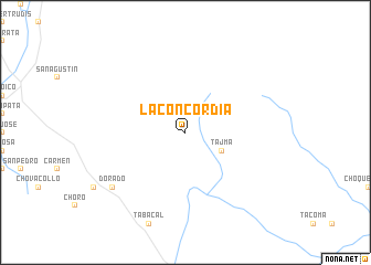 map of La Concordia