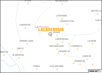 map of La Concordia