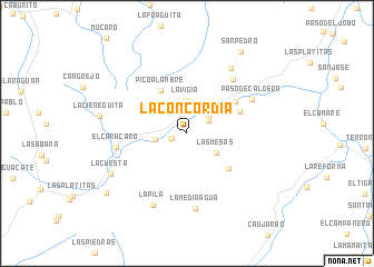 map of La Concordia