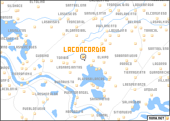 map of La Concordia