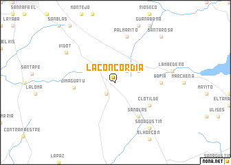 map of La Concordia