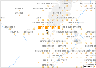 map of La Concordia