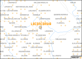 map of La Concordia