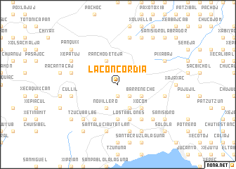 map of La Concordia