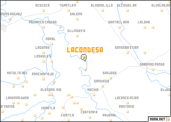 map of La Condesa