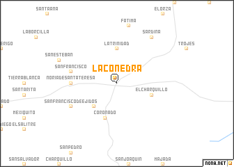 map of La Conedra